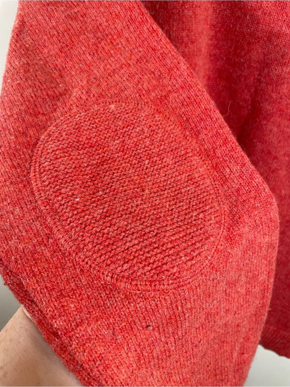 Pendleton wool crew neck sweater elbow patches L